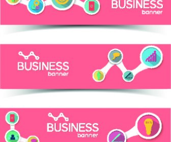 Vettore Degli Elementi Di Business Creativo Banner
