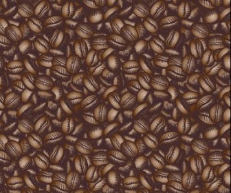 Creative Coffee Beans Pattern Vector Grephics