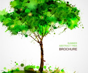 Yaratıcı Renkli Sıçrama Ağaç