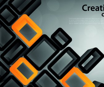 Creative Cubes Art Vector Backgrounds