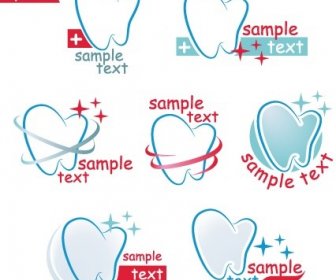 創造的な歯科のロゴ デザイン グラフィック ベクトル
