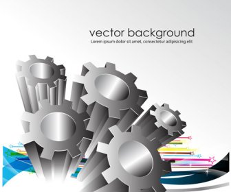 Creative Gears Vector Background Art