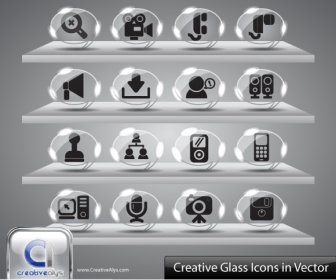 Kreative Glas Symbole
