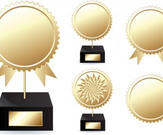 Creative Golden Awards Vector 2