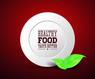 Creative Healthy Food Labels Vector