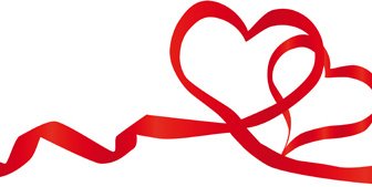 Creative Heart From Red Ribbon Design Vector