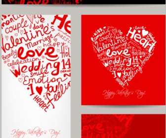 Cartões De Dia Dos Namorados Criativo Corações