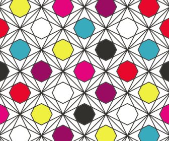 Creative Hexagon Seamless Pattern Vector