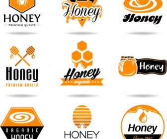 Kreative Honig Logos Design Vektor