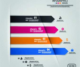 Kreatif Infographic Dengan Nomor Desain Vektor