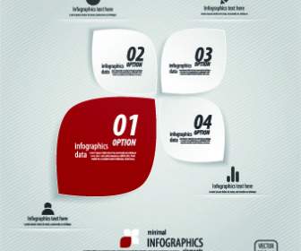 Kreatif Infographic Dengan Nomor Desain Vektor