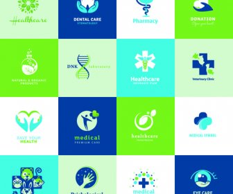 Creative Medical And Healthcare Logos Vector Set