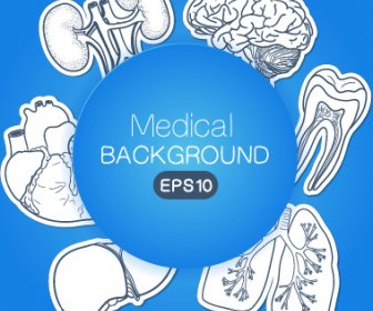 Creative Medical Elements Background Vector Grahpics