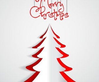創造的な折り紙クリスマス要素背景ベクトル