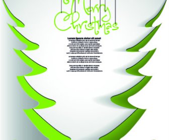 創造的な折り紙クリスマス要素背景ベクトル