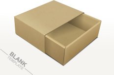 Vektor Template Kreatif Paket Kotak Set