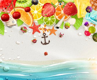 Creative Summer Holidays Vector Backgrounds