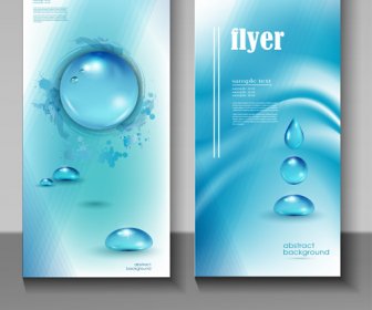 Creative Water Flyer Cover Vector