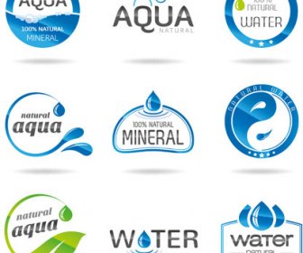 創造的な水ロゴ デザイン