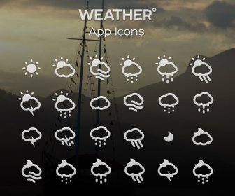 創造的な天気アプリのアイコン