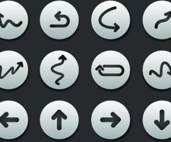 創造的な Web アイコン ボタンのデザインのベクトル