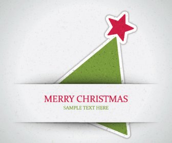 創造的なクリスマス ツリー クリスマス カード ベクトルします。