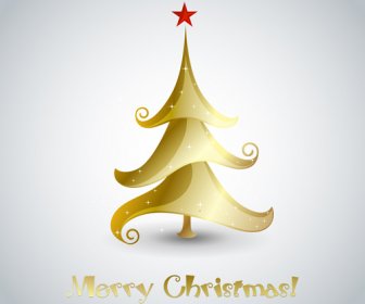 Creative Xmas Tree Christmas Cards Vector