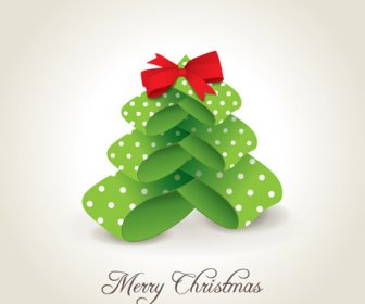 Creative Xmas Tree Christmas Cards Vector