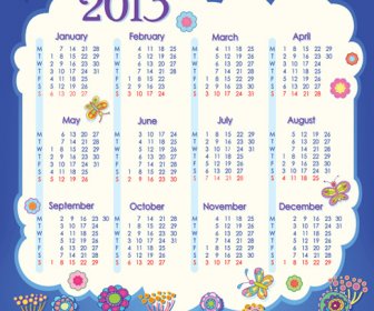 Creative13 日曆設計項目向量集