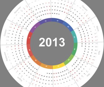 Creative13 カレンダー デザイン要素ベクトルを設定