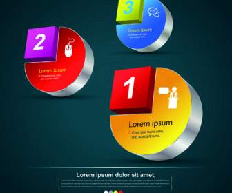 Kreative 3D-Vektor Der Infografik-design