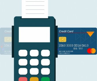 кредитных карт продвижение машина значок плоский дизайн баннера