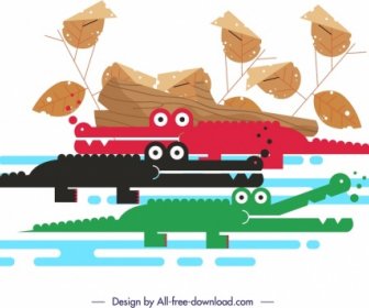 крокодил стадо живопись красочный классический плоский дизайн
(krokodil Stado Zhivopis' Krasochnyy Klassicheskiy Ploskiy Dizayn)