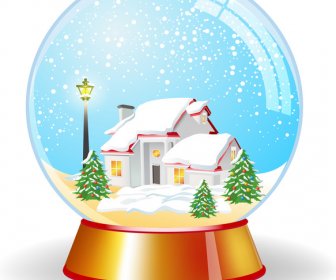 Crystal Magic Globe With House Unde Snow