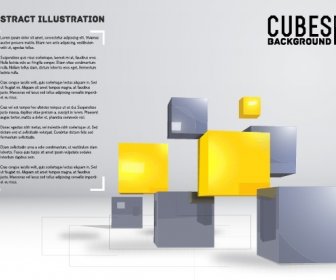 Cubes Abstract Background Art Vector