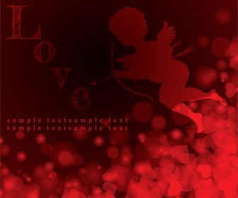Fundo De Dia Dos Namorados Do Cupido Amor Coração
