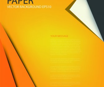 Curled Corner Paper Vector Background Set