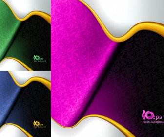 Curve Background Vector Graphic