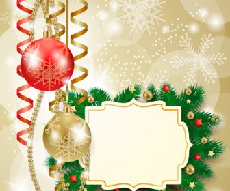 Cartões De Natal Bonito Com Conjunto De Vetor De Quadro
