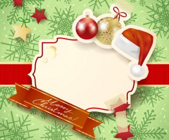 Cartões De Natal Bonito Com Conjunto De Vetor De Quadro