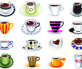 Cute Coffee Cup Vector Graphic