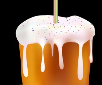 Симпатичные Пасхальный торт векторная графика дизайн