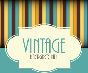 Cute Vintage Background Vectors Design