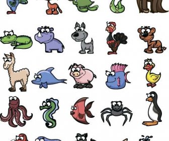 لطيف الكرتون الحيوانات البرية نمط مكافحة ناقلات