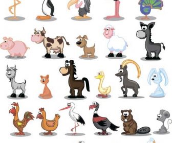 لطيف الكرتون الحيوانات البرية نمط مكافحة ناقلات