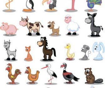 لطيف الكرتون الحيوانات البرية نمط مكافحة ناقلات