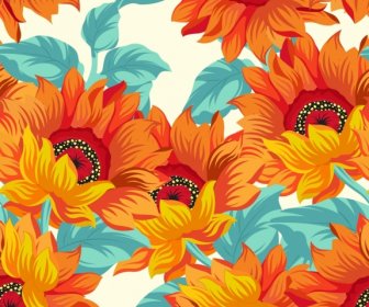 Daisy Pattern Colorful Classical Decor