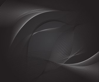 Dark Abstract Back Swirls Lines Vector Design