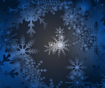 Dark Blue Christmas Background
