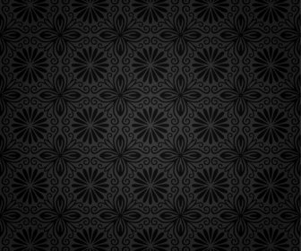 Dark Ornate Floral Seamless Pattern Vector